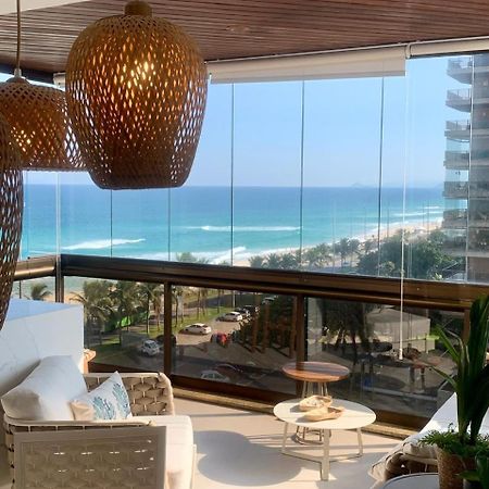 Lindo Apto No Melhor Lugar Da Barra Da Tijuca! Com Uma Vista De Tirar O Folego, Frente Para O Mar! Totalmente Equipado E Decorado Ao Lado Dos Melhores Hoteis E Quiosques Da Barra! Portaria 24H, Piscina, Sauna, Jacuzzi, Academia, Garagem, Wi-Fi, Lavan Rio de Janeiro Kültér fotó